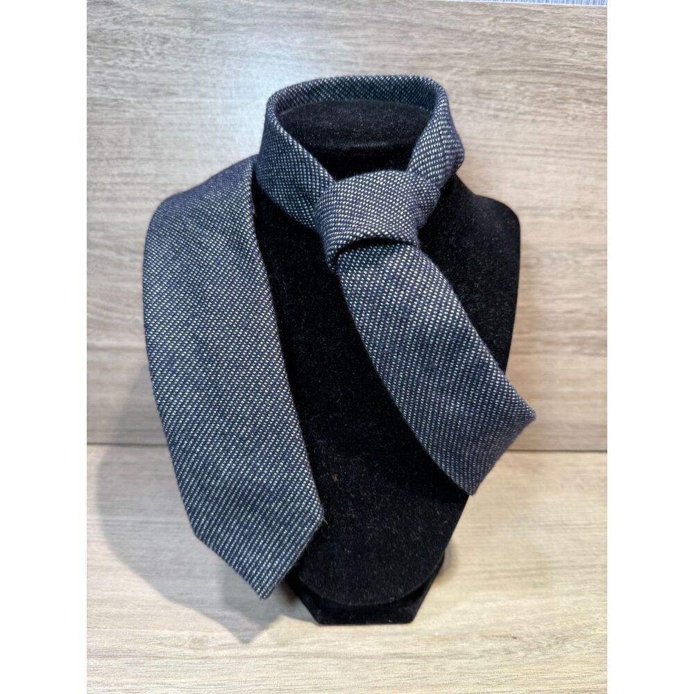 BOSS Hugo Boss Made in Italy Textured Cotton Wool Blend Tie